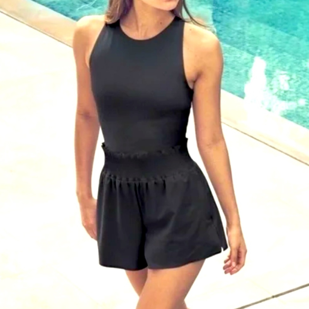 NWOT Athleta Cosmic Flutter Romper- Medium